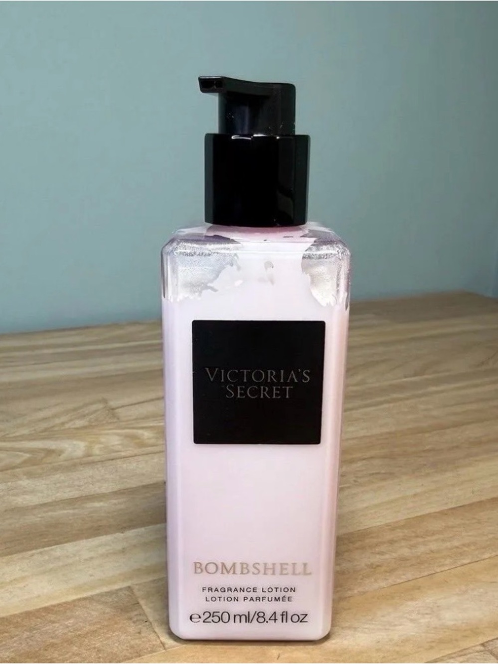 Victoria's Secret Bombshell Pink Fragrance Lotion Bottle